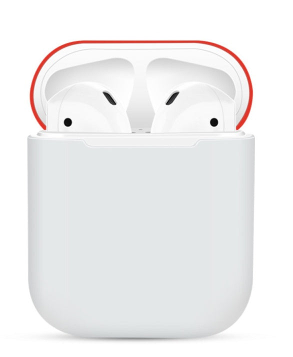 Compatible con Apple, funda protectora adecuada para la carcasa de protección de la caja de carga de auriculares inalámbricos Bluetooth, funda de silicona antiporatable