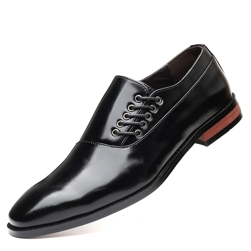 Zapatos de hombre japoneses de punta cuadrada de talla grande