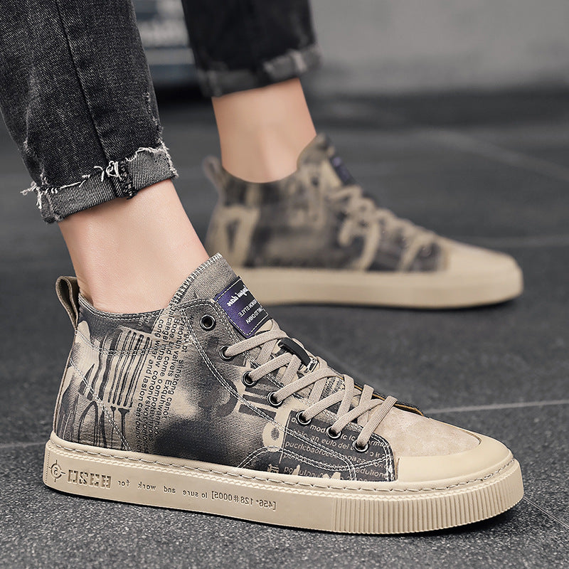Zapatillas altas de lona