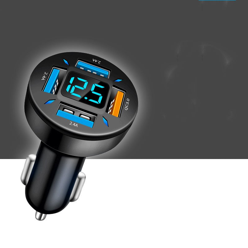 Enchufe de transferencia universal rápida Cargador de coche multifunción USB de 4 puertos