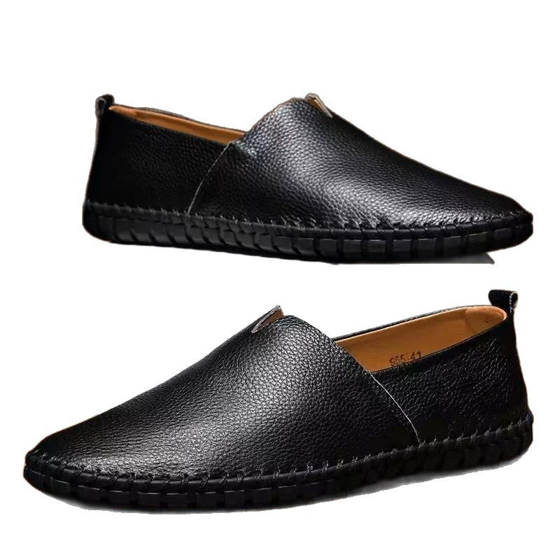 Zapatos de conducir informales, de moda, sin cordones, de corte bajo y transpirables para hombre