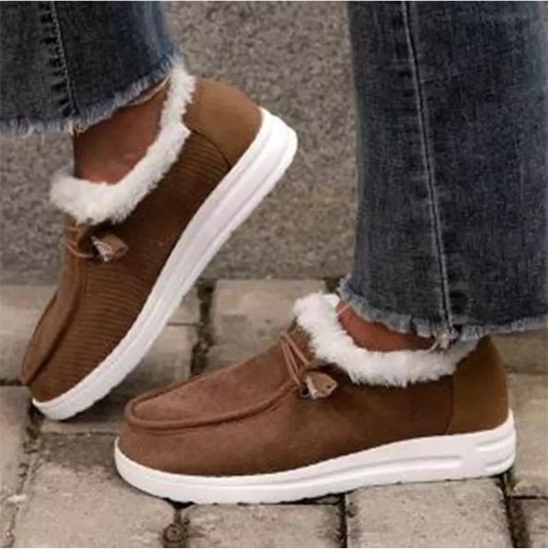 Botas de algodón afelpadas para mujer