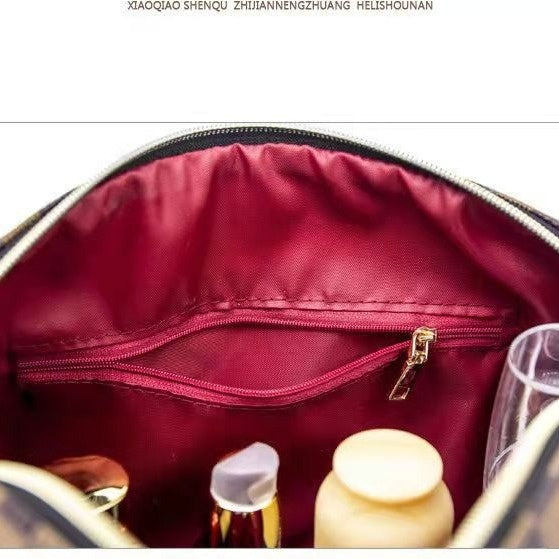 Bolsa de Aseo de Maquillaje de Gran Capacidad, Almacenamiento Impermeable Multifuncional