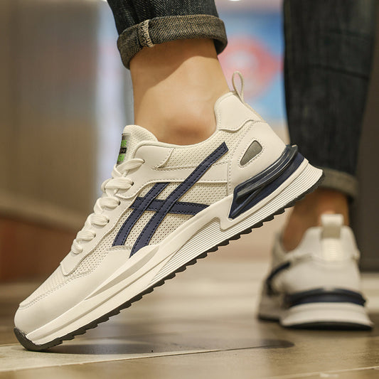 Zapatillas de verano retro de malla transpirable para correr para hombre