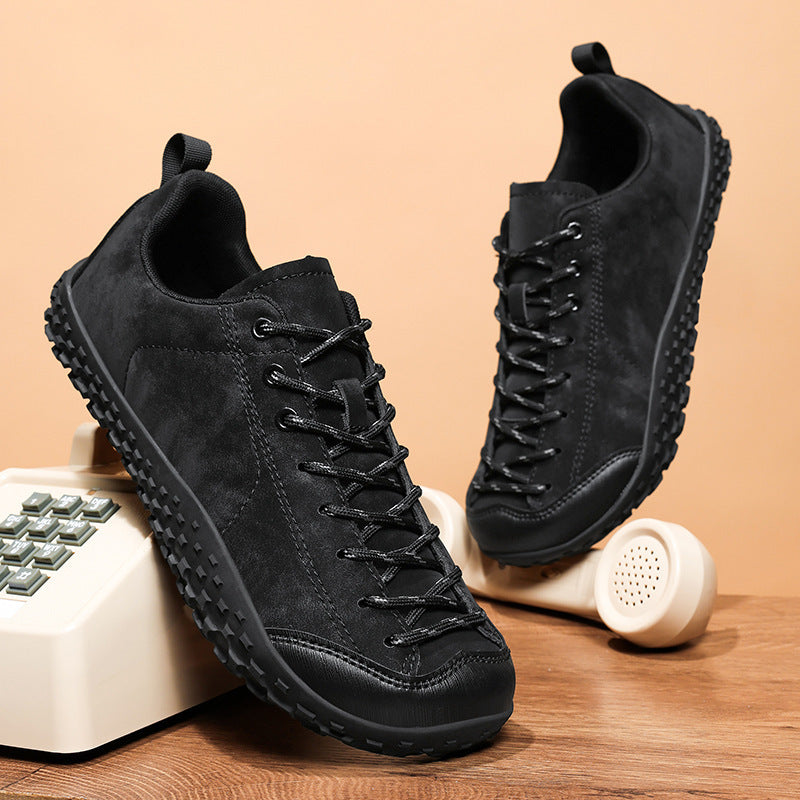 Zapatillas de entrenamiento alemanas de talla grande, puntera ancha, para senderismo al aire libre, descalzos, casuales