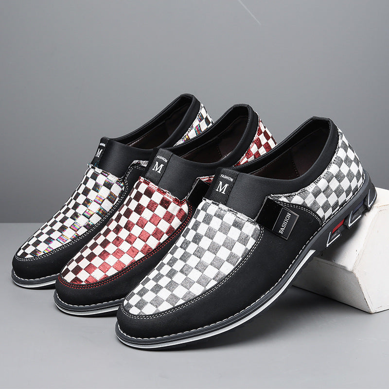 Zapatos de cuero para hombre estilo británico, casuales de negocios, talla grande