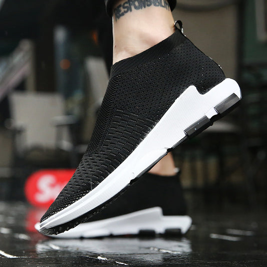 Zapatos de calcetín altos elásticos de talla grande para hombre