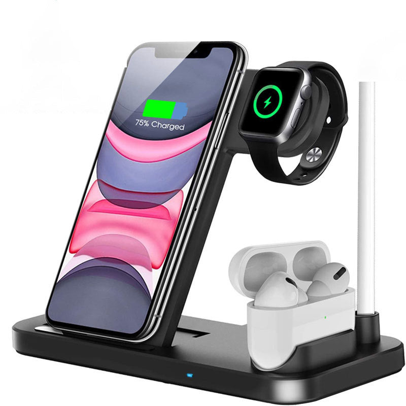 Cargador inalámbrico plegable 4 en 1 de carga rápida de 15 W