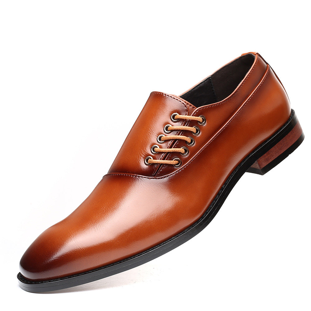 Zapatos de hombre japoneses de punta cuadrada de talla grande