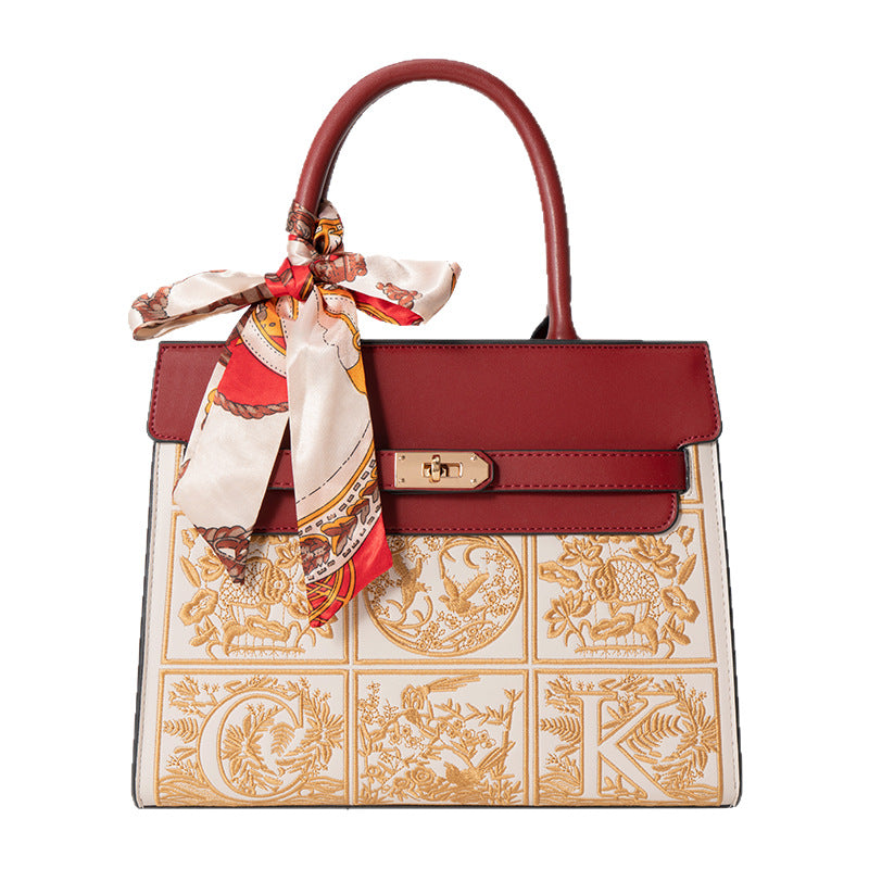 Bolso raro de estilo chino bordado para mujer