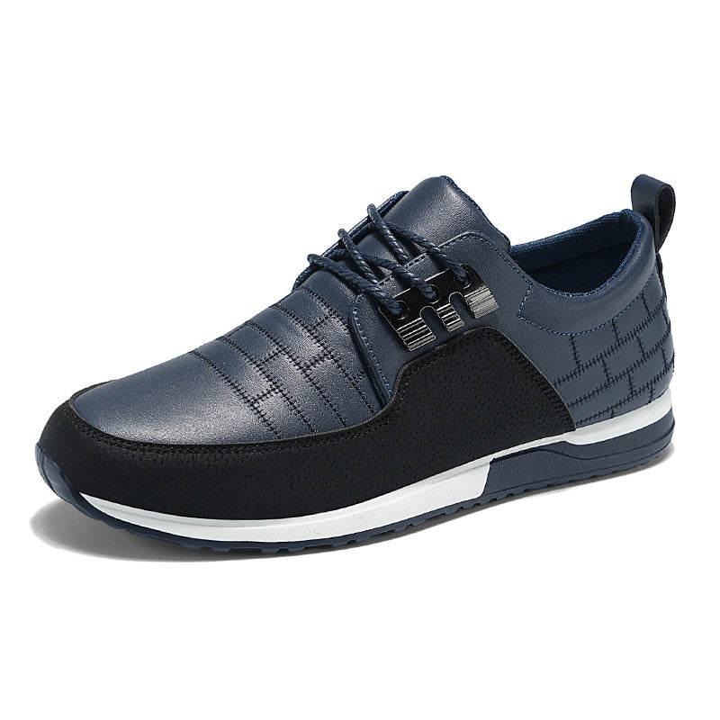 Spring New Trendy Shoes Casual Leather Shoes Men's Wear-resistant Non-slip