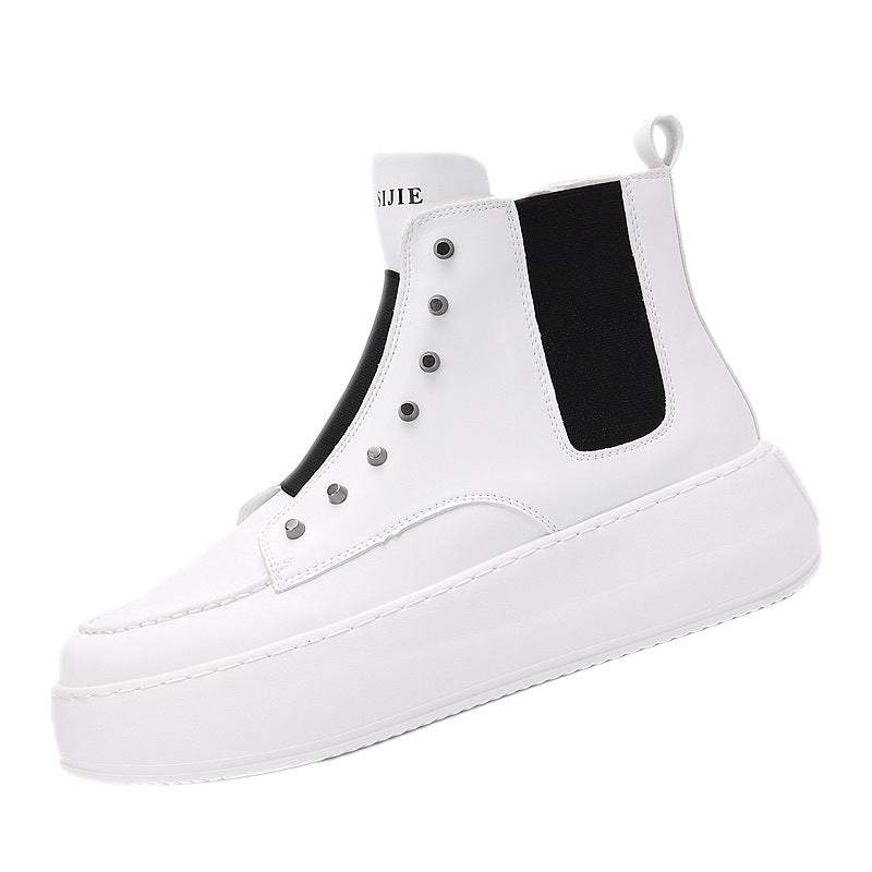 Zapatillas Altas Hombre Versión Coreana Tendencia Suela Gruesa Casual