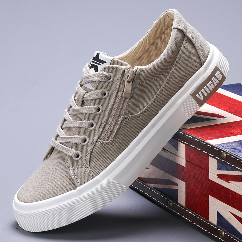 Zapatos de Hombre Deportivos Casuales Borad Transpirables de Lona que Combinan con Todo