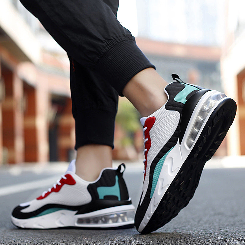 Zapatillas de hombre con cámara de aire a juego con los colores de la tendencia de moda de corte bajo