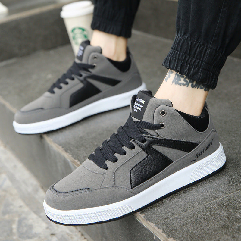 Zapatos casuales de caña alta para hombre, de otoño