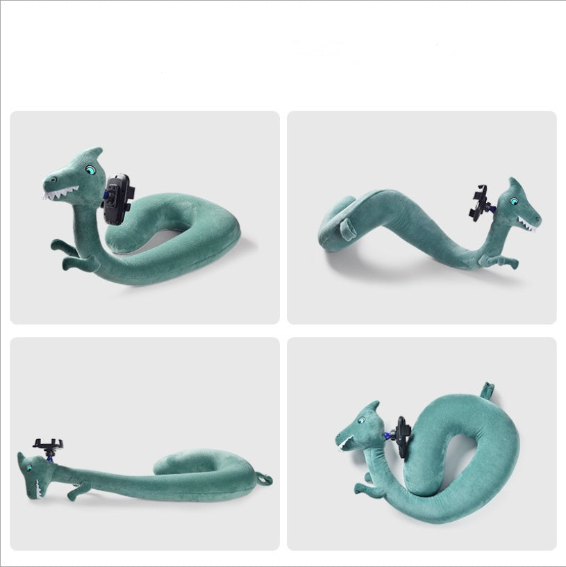 Almohada de soporte perezoso en forma de U 2 en 1