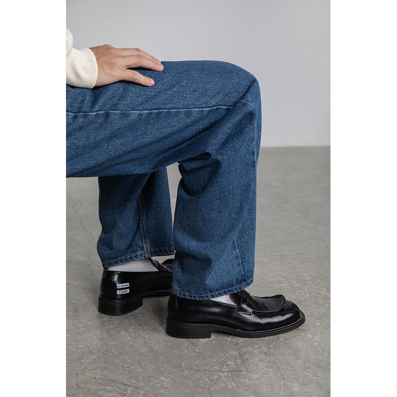 Zapatos de piel lisos versátiles sencillos para hombre