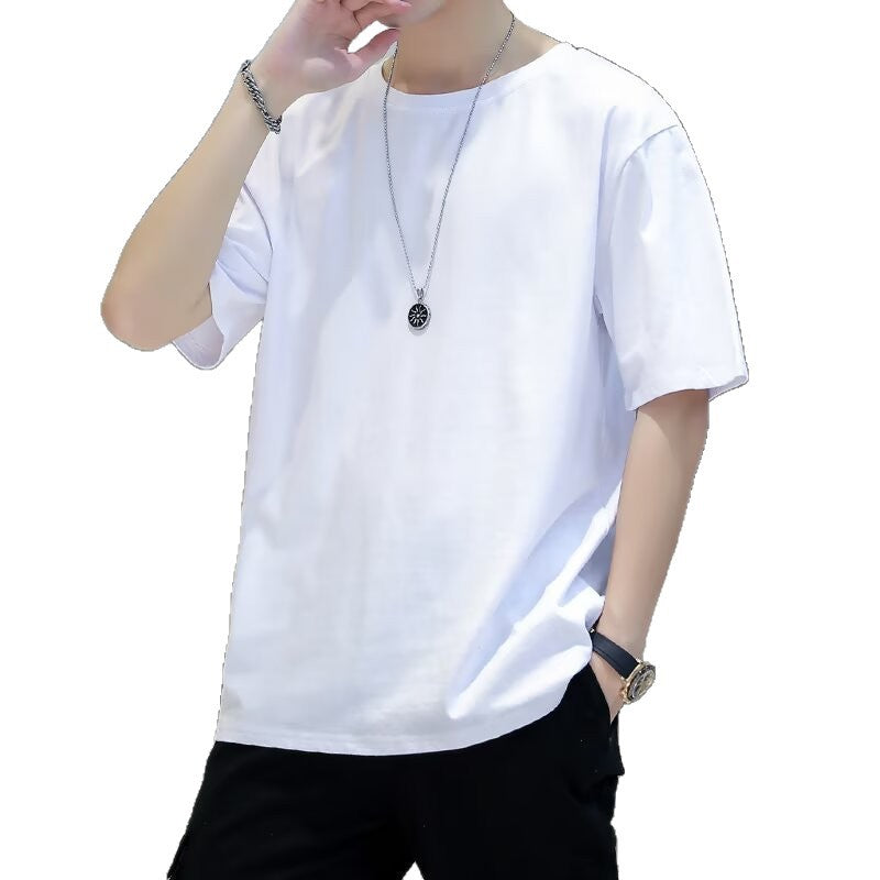 Men's Fashionable Simple Loose Casual Short-Sleeve