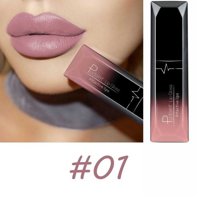 Maquillaje mate, brillo labial mate, pintalabios