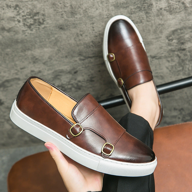 Zapatillas casual de negocios para hombre, estilo británico, que combinan con todo