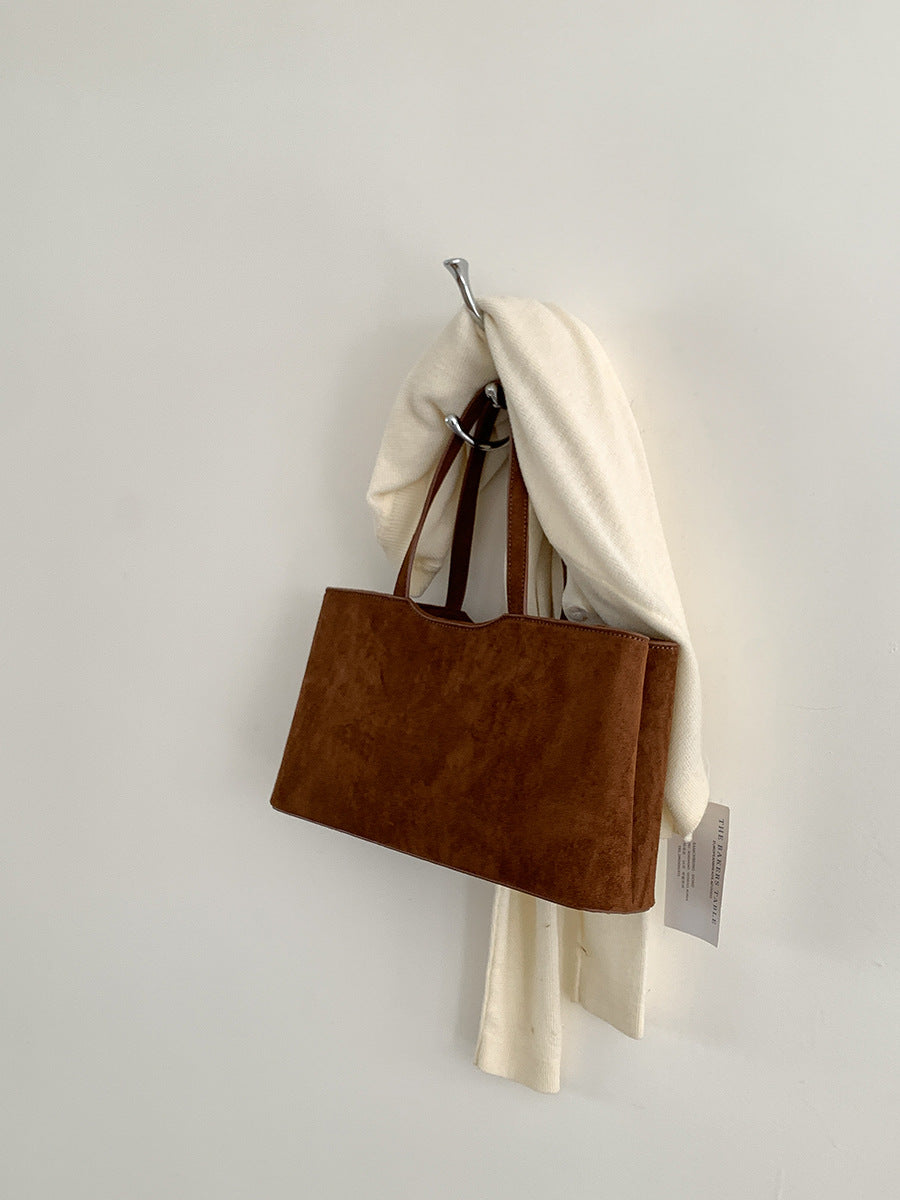 Bolso de Ante Elegante de Alta Gama y Gran Capacidad Para el Uso Diario de la Mujer