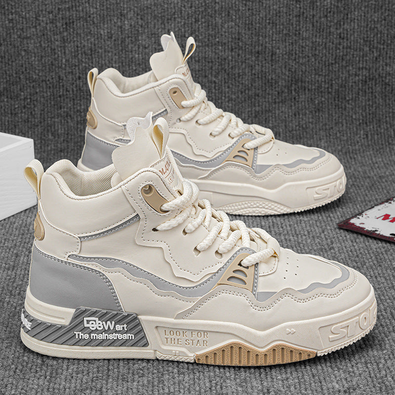 Zapatillas deportivas de caña alta casuales de talla grande para hombre