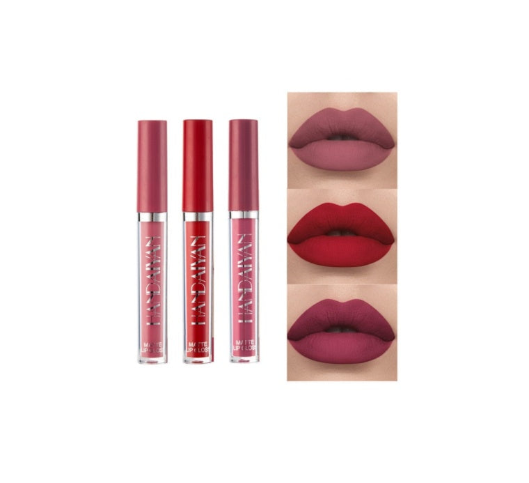 Brillo de labios mate antiadherente, lápiz labial líquido mate que no se desvanece