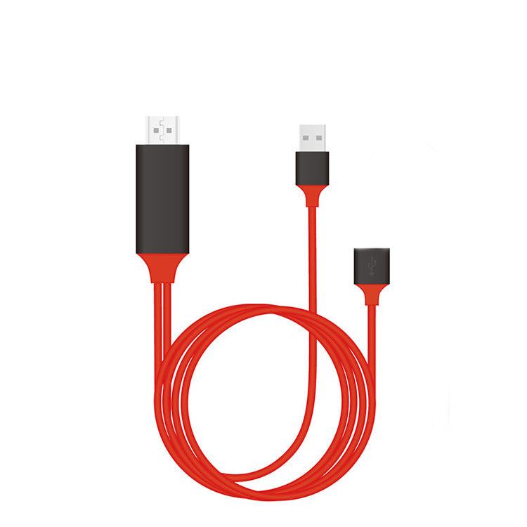 Cable de proyección tres en uno USB-C a HDMI para móvil