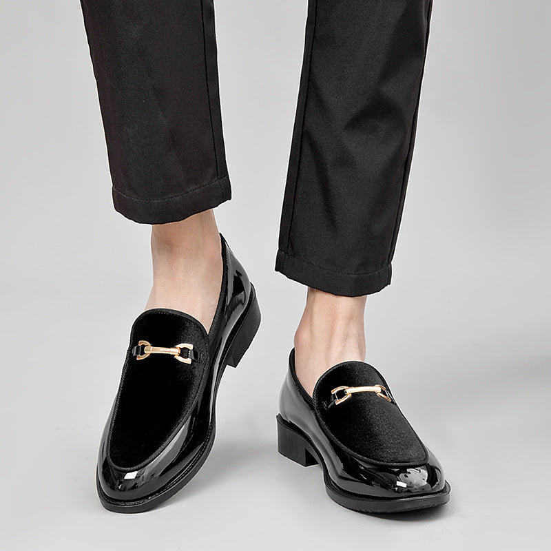 Zapatos de Charol Brillantes Ligeros Modernos Versátiles Casuales