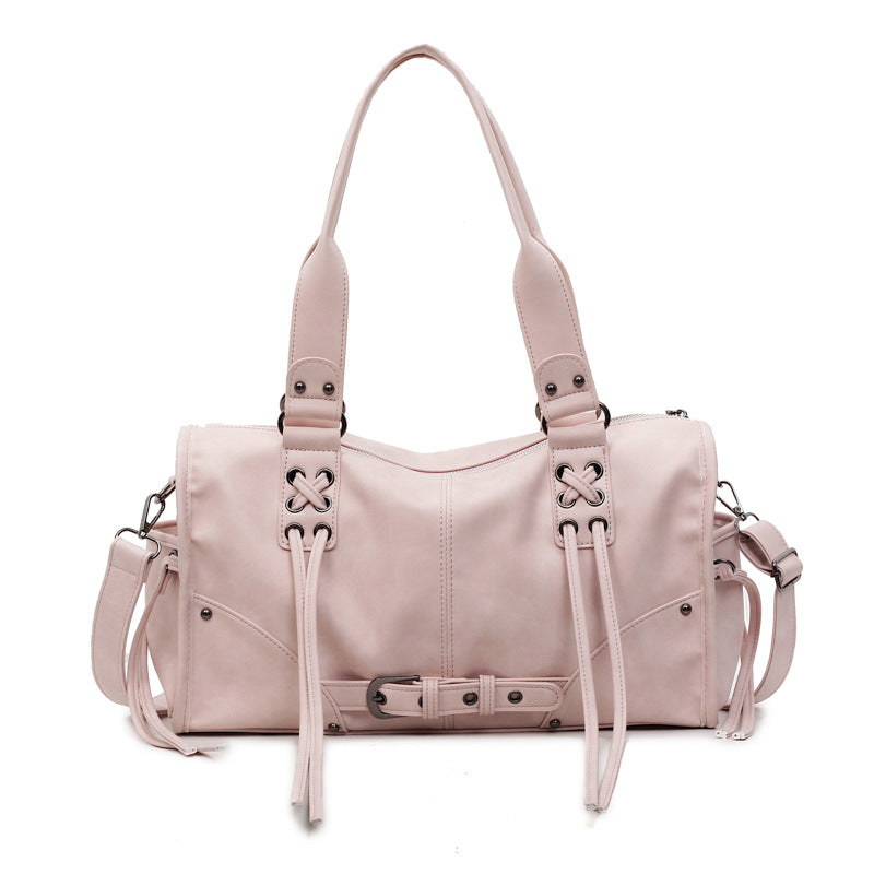 Bolso retro de mujer de mano y un solo hombro