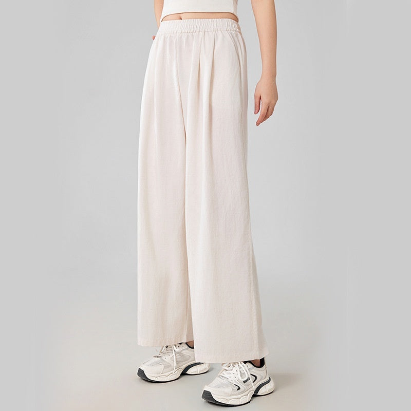 Pantalones de entrenamiento de talle alto, que realzan la figura, elásticos, refrescantes y transpirables