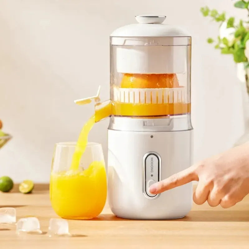 Exprimidor eléctrico inalámbrico multifuncional de acero para naranjas y limones, licuadora portátil USB mini para frutas, exprimidor a presión de cocina