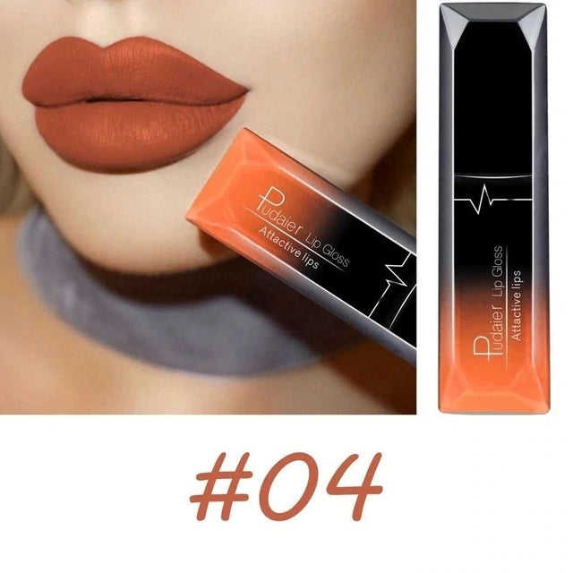 Maquillaje mate, brillo labial mate, pintalabios