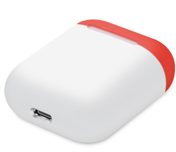 Compatible con Apple, funda protectora adecuada para la carcasa de protección de la caja de carga de auriculares inalámbricos Bluetooth, funda de silicona antiporatable