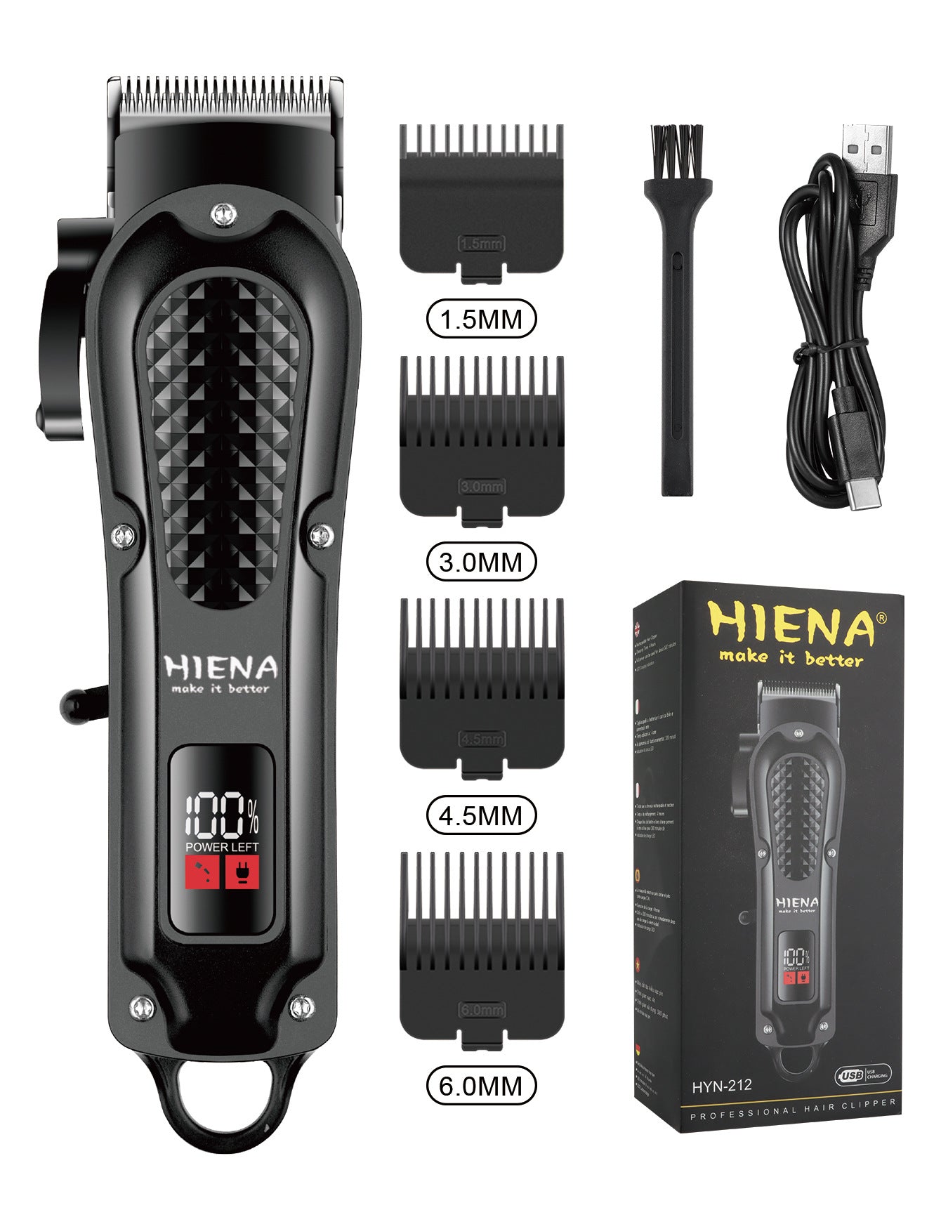 Set de afeitadora eléctrica retro para barbería