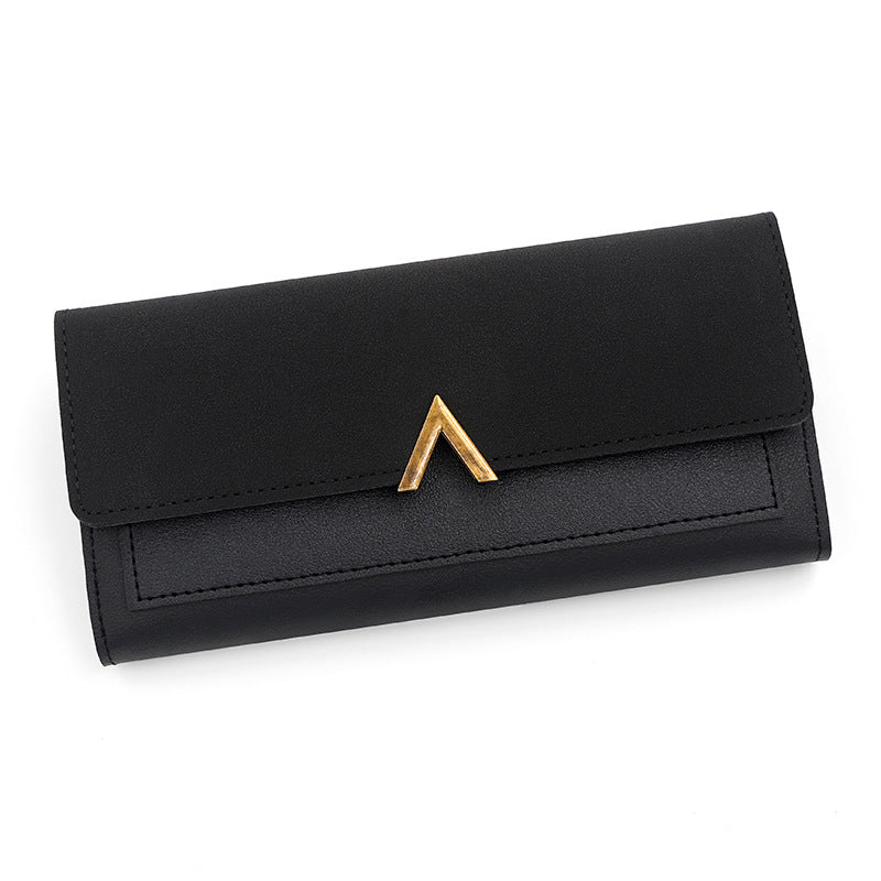 Cartera larga sencilla y a la moda para mujer