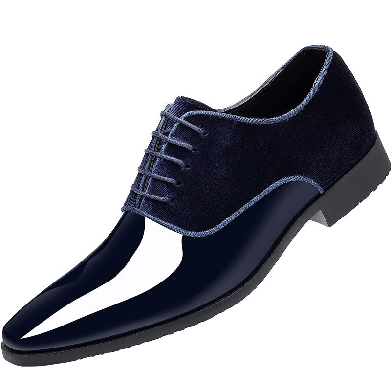 Zapatos de cuero de vestir para hombre, ligeros y a la moda
