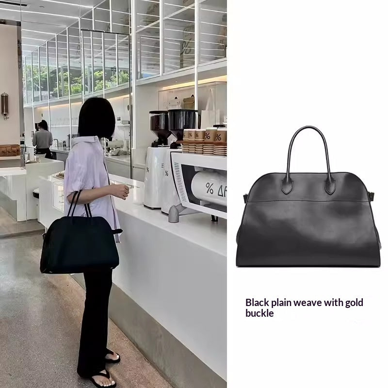 Womens Commuter Tote Bag In Textured Suede