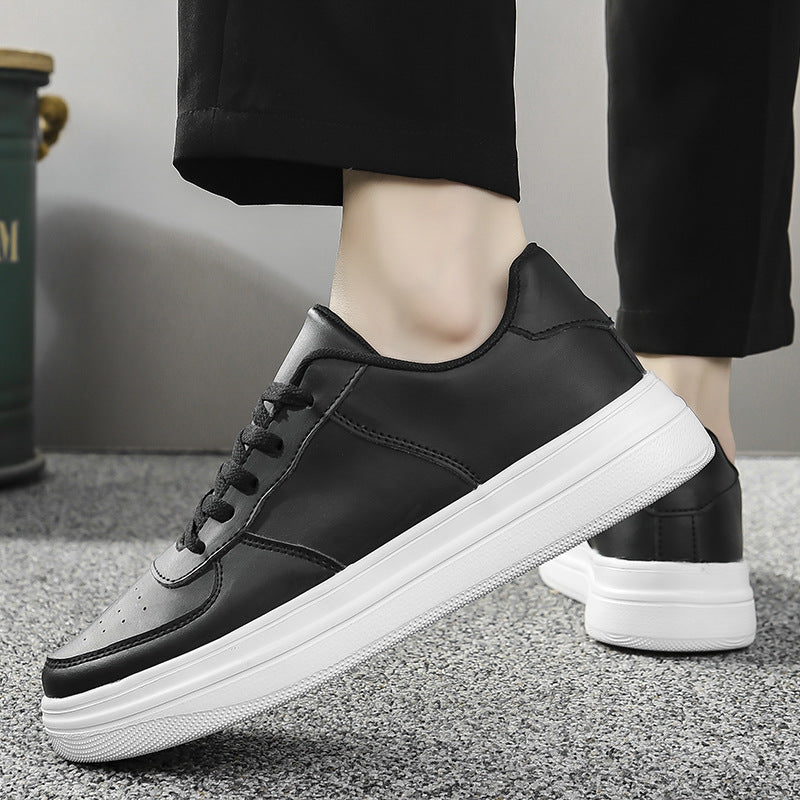 Zapatos de plataforma blancos de talla grande para hombre, primavera y verano