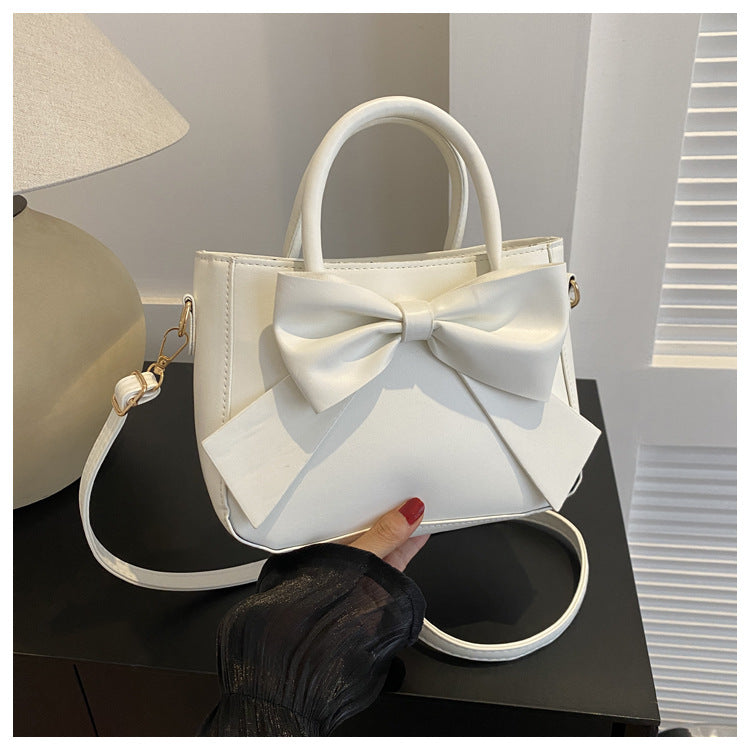 Bolso Pequeño Cuadrado Retro con Lazo Recortado a la Moda Estilo Bandolera o Hombro