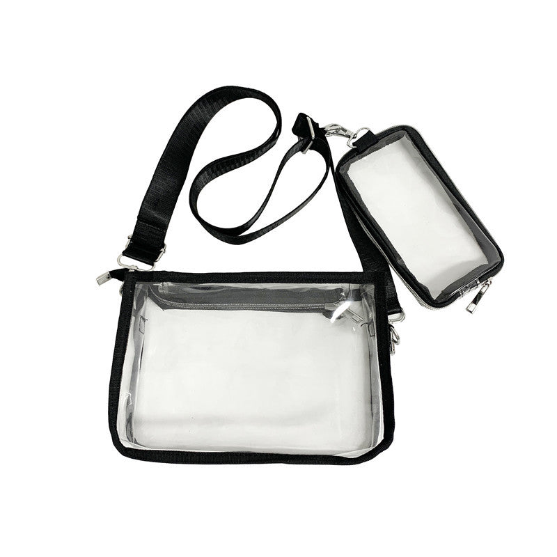 New Womens PVC Transparent Crossbody Bag