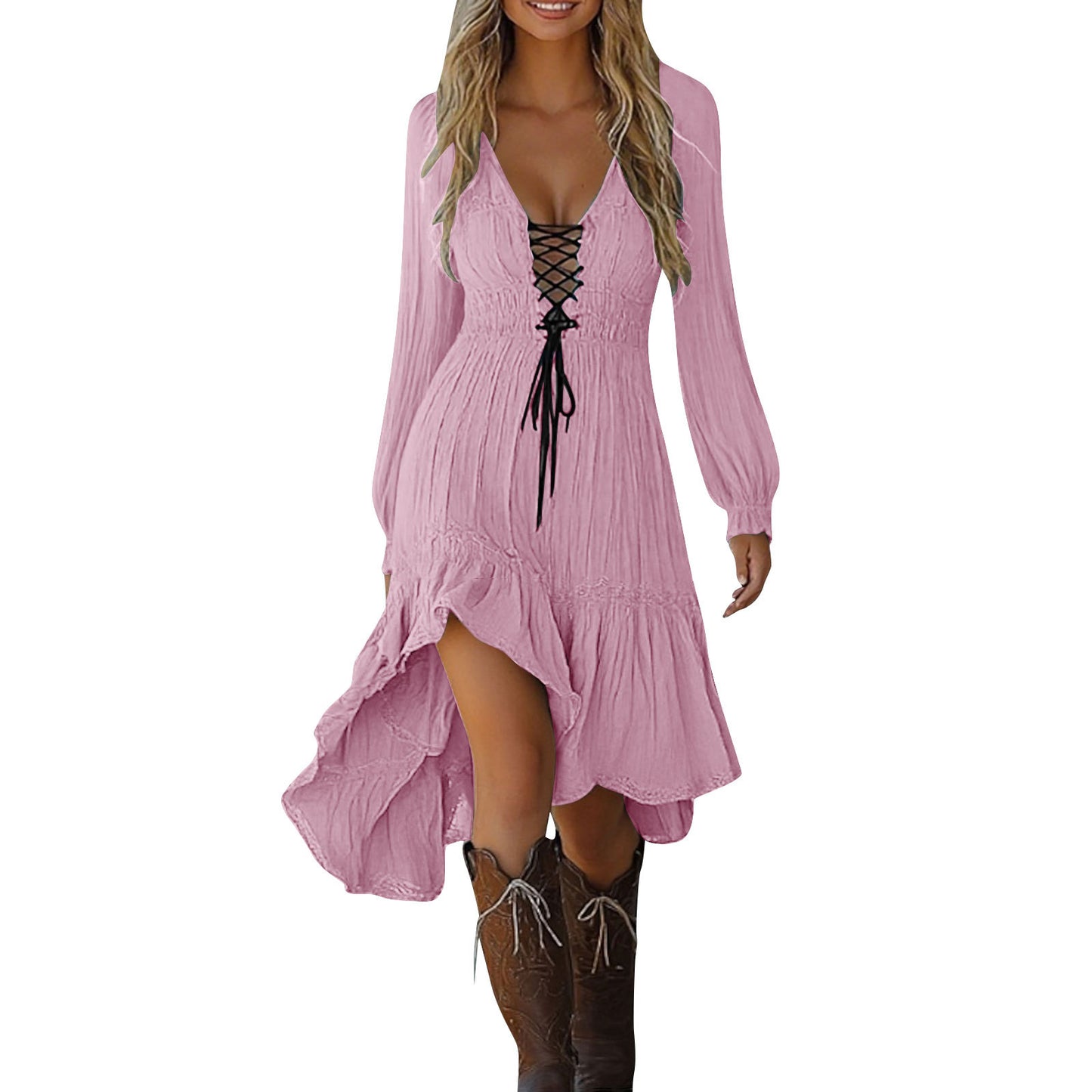 Women's Vintage Dress Holiday Casual Beach Dress