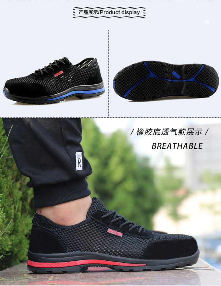 Anti Smashing And Puncture Labor Protection Shoes Are Breathable