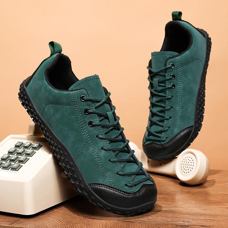 Zapatillas de entrenamiento alemanas de talla grande, puntera ancha, para senderismo al aire libre, descalzos, casuales