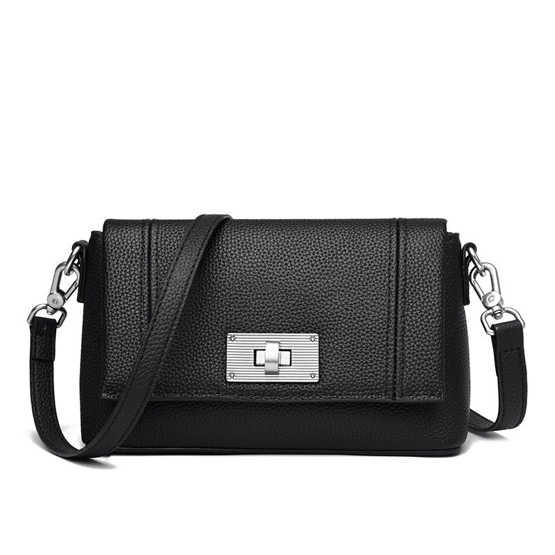 New Trendy Womens Genuine Leather Shoulder Crossbody Bag