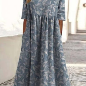 Casual Printed Temperament Long Skirt Girl - DRESS WELL STORE
