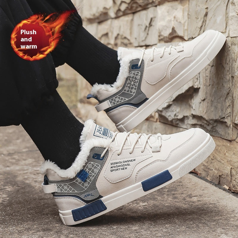 Zapatos casuales de terciopelo para hombre de tallas grandes, moda para exteriores