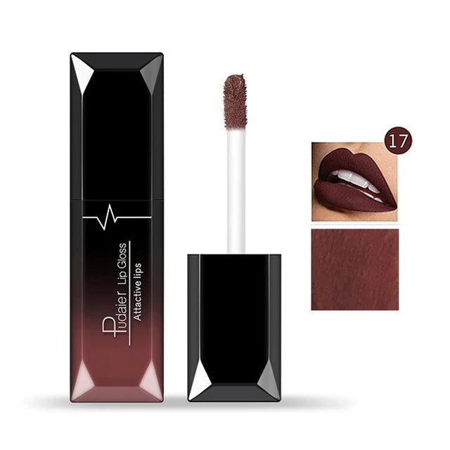 Maquillaje mate, brillo labial mate, pintalabios
