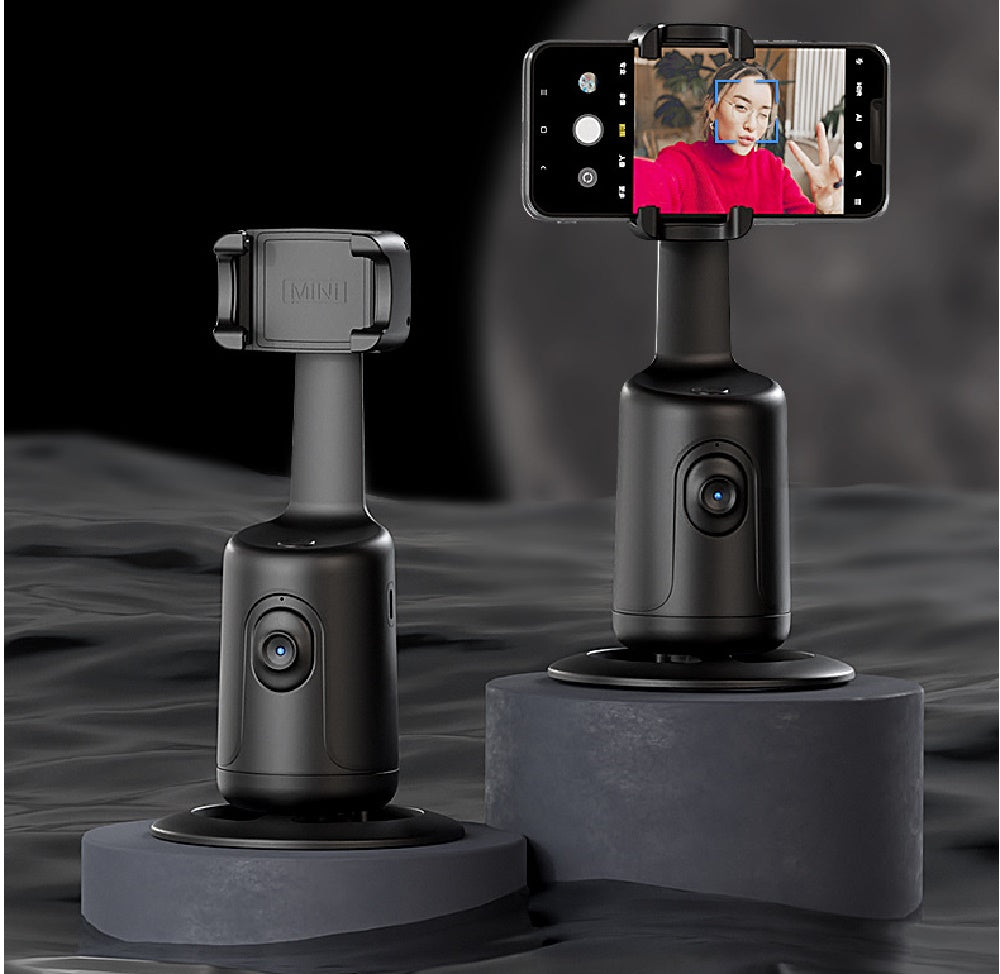 Gimbal de seguimiento facial automático 360 AI, soporte automático inteligente para teléfono con seguimiento facial para videos de smartphone, vlog, estabilizador de trípode en vivo