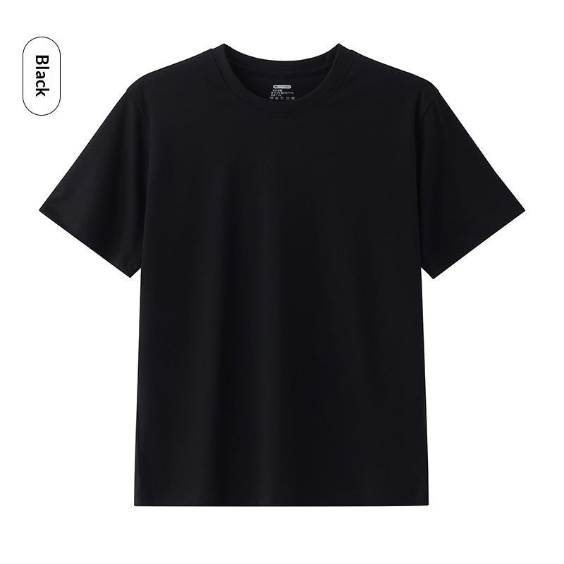 Cool Breathable Liquid-Ammonia Cotton Comfortable T-Shirt Casual Crew Neck Short-Sleeve For Men